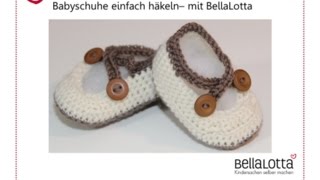 Babyschuhe einfach häkeln [upl. by Dnalon]