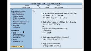 FEVER WITH CHILLS AND RIGORS RX [upl. by Aicekat826]