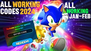 NEW SONIC SPEED SIMULATOR CODES 2024 February Roblox [upl. by Ikairik]