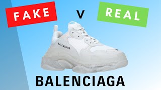 REAL VS FAKE BALENCIAGA TRIPLE S 2020 [upl. by Nisa928]