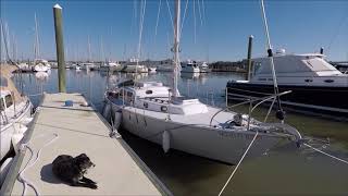 Installing New Mast and Stalok Rigging  Pearson Triton Osprey Refit Part 20 [upl. by Ecneps489]