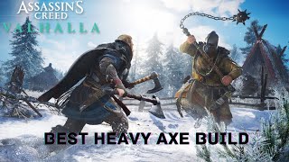 AC VALHALLA  BEST HEAVY AXE BUILD  HIGH DAMAGE AND CRIT  DANE AXE BUILD [upl. by Trebloc]