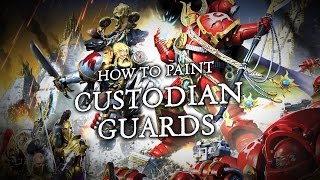 Warhammer 40000 How to Paint Adeptus Custodes [upl. by Conover]