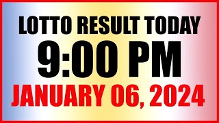 Lotto Result Today 9pm Draw January 6 2024 Swertres Ez2 Pcso [upl. by Aileno711]