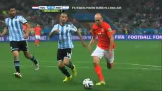 Un cierre salvador de Mascherano Argentina vs Holanda Mundial Brasil 2014 [upl. by Kellen]