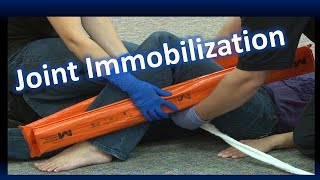 Joint Immobilization for EMTs BLS [upl. by Assele]