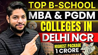 TOP B schools in Delhi NCR for MBA PGDM Placements fees for Low to High CAT Percentile [upl. by Handal]