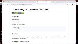 Spring Cloud Data Flow Security with the Cloud Foundry UAA [upl. by Alahc]