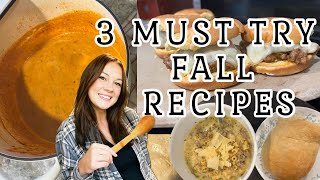 MUST TRY FALL RECIPES  3 EASY FAMILY MEALS 🍛🥘🎃 [upl. by Dorcus59]