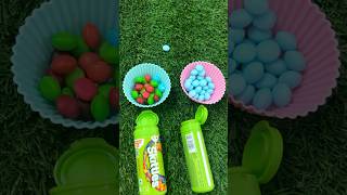 Skittles vs Doublemint chewing gum asmr video reversevideo trendingasmrvideo viralshorts sweet [upl. by Ahtilat]