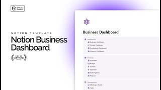 How I Use Notion For Business Work Smarter Not Harder  Business Dashboard  Notion Template 2024 [upl. by Nohsauq214]