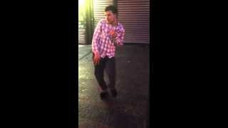 White Jamaican dancer gully chris amp Hypa savage dancing new june 2013 [upl. by Ollie]