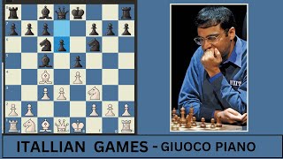 Vishwanath Anand Italian Games  Guioco Piano variation  Hindi   Chess [upl. by Butcher634]