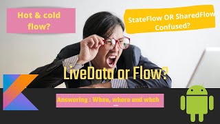 LiveData  Flow Stateflow SharedFlow  Android tutorial [upl. by Doug972]