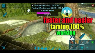 Ark Survival Evolved Mobile How to tame Pteranodon faster and easier 100 working 😱😯 [upl. by Hamian856]