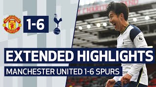 EXTENDED HIGHLIGHTS  MANCHESTER UNITED 16 TOTTENHAM HOTSPUR [upl. by Nirred684]