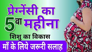 Pregnancy Month 5  5 Month Pregnancy Baby Weight  गर्भावस्था का पांचवा महीना  5 मंथ प्रेगनेंसी [upl. by Means]