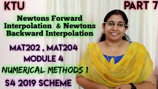 Newtons Forward amp Backward Interpolation Numerical Methods 1 MAT202  MAT204  Module 4  Part 7 [upl. by Nevanod526]