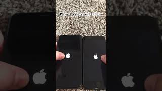 iPhone X VS iPhone SE 3rd Gen startup apple iphone iphonex iphonese3 startup shorts [upl. by Beaumont]