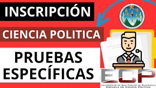 🔴INSCRIPCIÓN a ESCUELA de CIENCIAS POLÍTICAS para las PRUEBAS ESPECIFICAS  Tutorial de ASIGNACIÓN📄 [upl. by Ylremik]