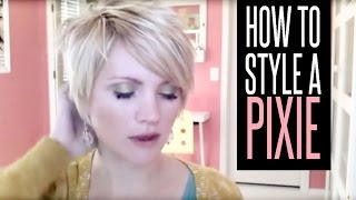 How to Style a Pixie Haircut [upl. by Attenov504]