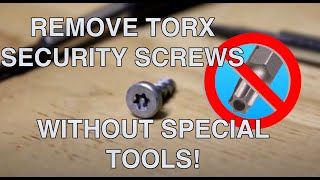 Remove Torx Security Screws WITHOUT special tools Can help opendisassemble Playstation Xbox more [upl. by Eisus]