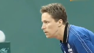 Men Team Final  Waldner JanOve vs Liu Guoliang WTTC 2000 Highlights [upl. by Harts]