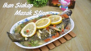 Resepi Ikan Siakap Masak Stim Lemon  Cara Siang Ikan [upl. by Akili]