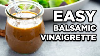 Homemade Balsamic Vinaigrette  Salad Dressing Recipes by MOMables [upl. by Hillard]