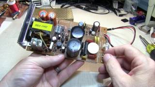 258 Repair Log Yaesu FT736R recap of internal power supply  replace electrolytic capacitors [upl. by Anitroc184]