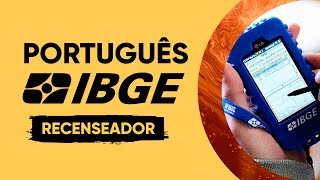 AULÃO IBGE 2022  PORTUGUÊS  RECENSEADOR [upl. by Attekram574]