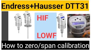 EndressHauser DTT31 flowphant calibration in english [upl. by Omar784]