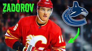 Nikita Zadorov Highlights  Traded to the Vancouver Canucks [upl. by Sutsugua78]