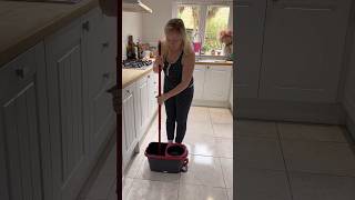 Mopping my floors with my turbo Vileda mop 🧹🧼🫧 shorts cleaningmotivation cleaning asmr [upl. by Llydnek]