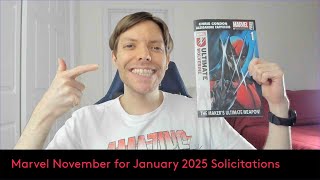 Marvel November for January 2025 Solicitations [upl. by Ttocs399]