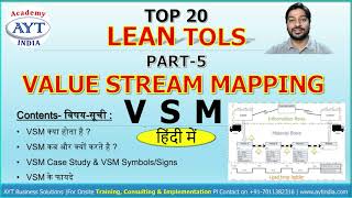 What is VSM  Value Stream Mapping  How to do VSM In Hindi  VSM Full Course aytindia [upl. by Adnilev]