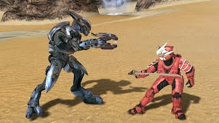 Halo Reach Elites VS Halo 3 Spartans Hayabusa [upl. by Yecrad]