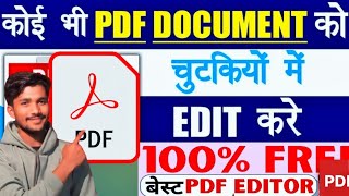 PDF File Editing in Mobile Phone Free 2024  How to Edit PDF File on Android pdf edit kaise kare [upl. by Yerxa948]