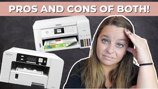 Pros amp Cons Epson Ecotank vs Sawgrass Sublimation Printer [upl. by Neyuq]