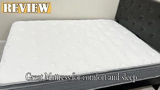 Sweetnight 12 inch Hybrid Mattress Review  Great Mattress for comfort and sleep 2024 [upl. by Josias537]