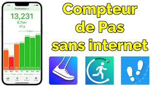 Installer application Podomètre gratuit Compteur de pas Android [upl. by Anaitit]