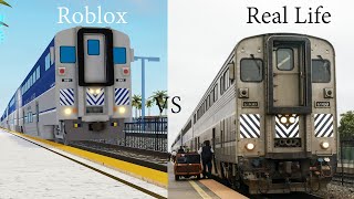 Amtrak Pacific Surfliner Roblox vs Real Life  Part 3 [upl. by Alexio211]