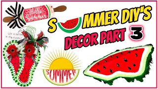 Summer Decor DIYs Part 3 🍉 [upl. by Ineslta]