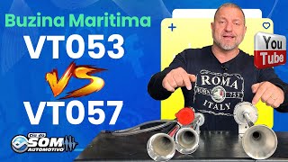 Buzina Marítima VT053 vs VT057 12V Mini Compressor 📯 buzina buzinão buzinalta beepbeep [upl. by Hamer]