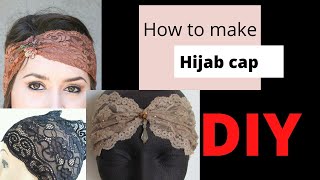 DIY hijab caps  inner caps tutorial [upl. by Georgina]