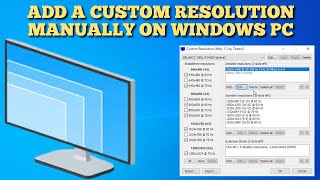 How to manually set a custom resolution on your Windows PC with CRU 2022 Guide [upl. by Tai]