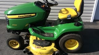 JOHN DEERE X320 Riding Lawn Mower Tractor FOR SALE [upl. by Goldwin]