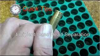 Reloading Essentials How to spot a potential case head separation [upl. by Nymzaj]