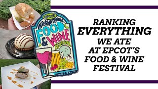 Ranking EVERYTHING We Ate at the Epcot Food amp Wine Festival 2024 [upl. by Ajet]