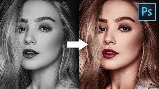 How To Colorize a Black amp White Photo in Photoshop  Photoshop Tutorial [upl. by Alfonso]